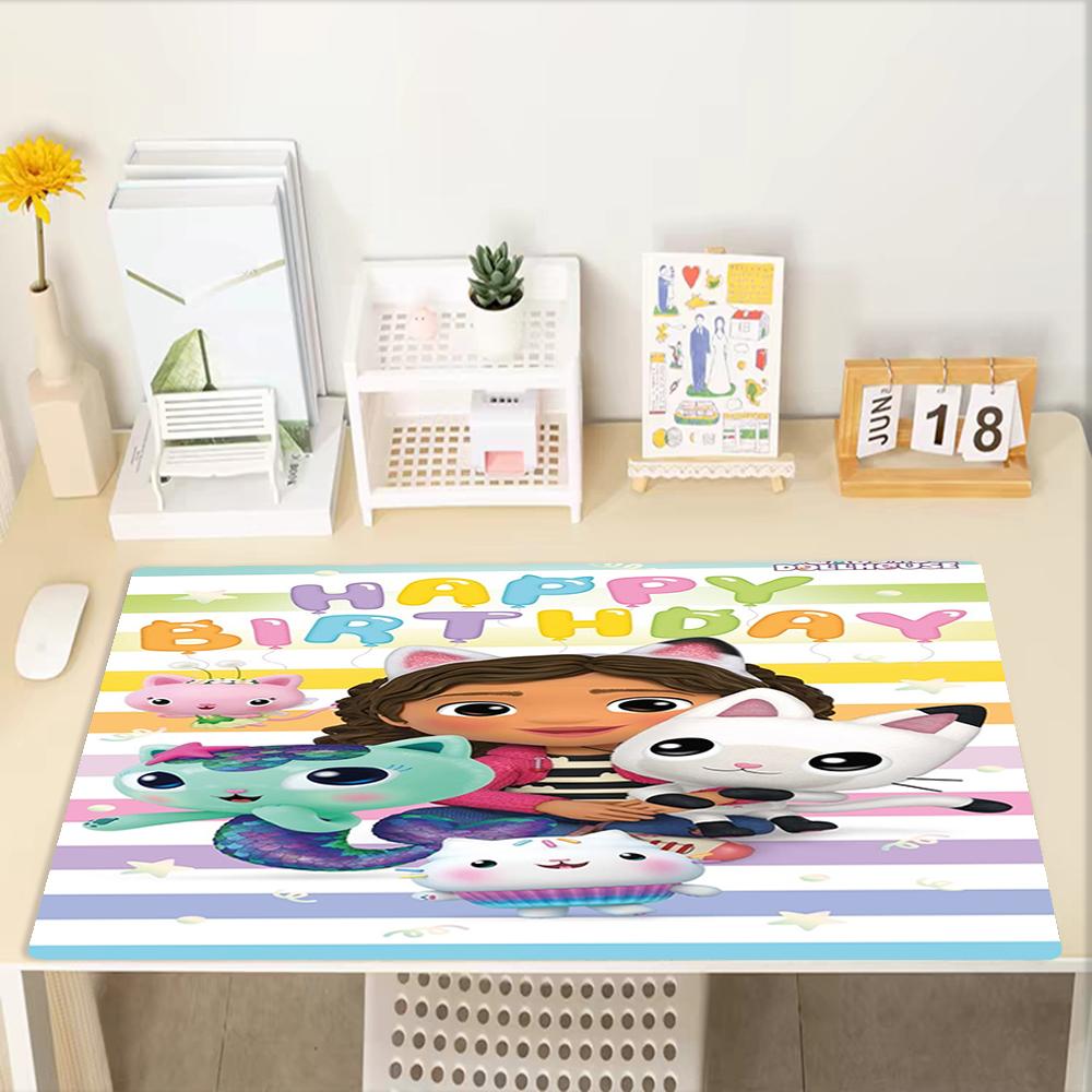 Gabby’s Dollhouse Theme Mouse Pad, Non Slip Rubber Base, Multifunctional Office & Home Decor, Perfect for Workspace Personalization.