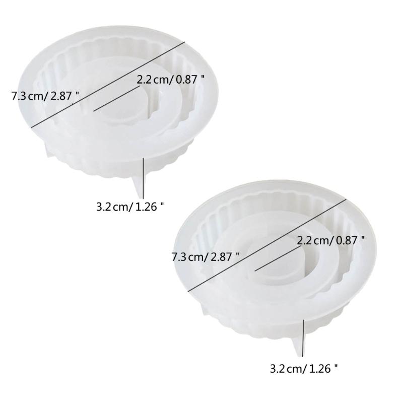 Candle Mould Decors Casting Molds DIY 3D Silicone Mould Cylinders Striped Mould Silicone Molds Handicrafts Candle Holder