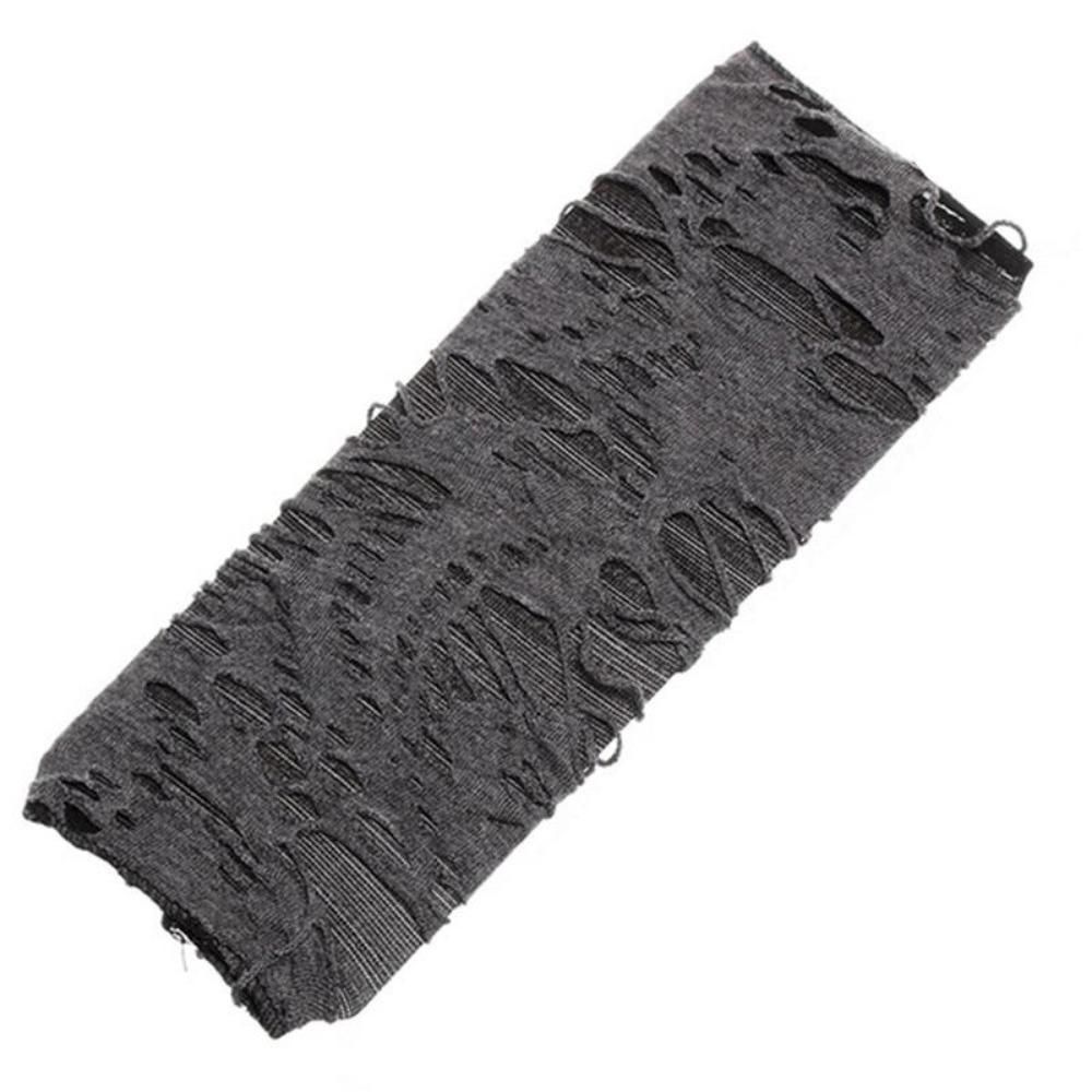 Broken Slit Gloves Sexy Gothic Fingerless Gloves Halloween Gloves Ripped Holes Decor Cosplay Gloves for Adults