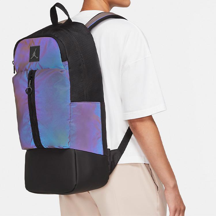 New Jordan Polyester Backpack Regular Unisex Black/Reflection Silver DQ8103-010
