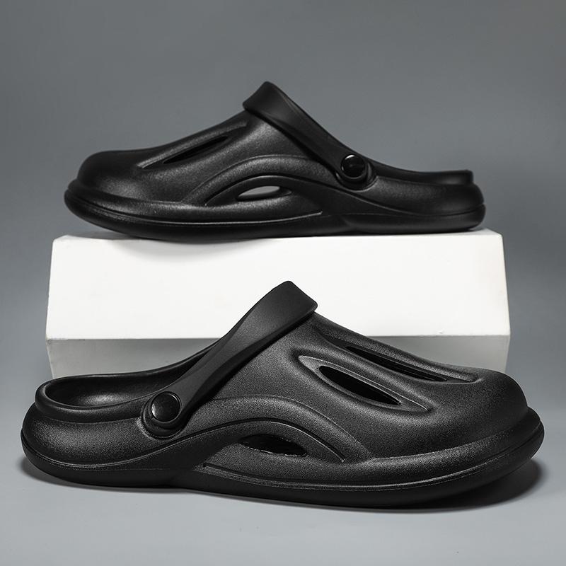 Mode 2025 Sommer Clogs Hausschuhe Für Herren Sommer Mode Plateau Lochschuhe Strandsandalen Lässig Innen Badezimmer Hausschuhe