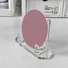 1Pc Transparent Acrylic Badge Display Holder Medals Honor Storage Display Stand Desktop Color Paper Card Storage Holder