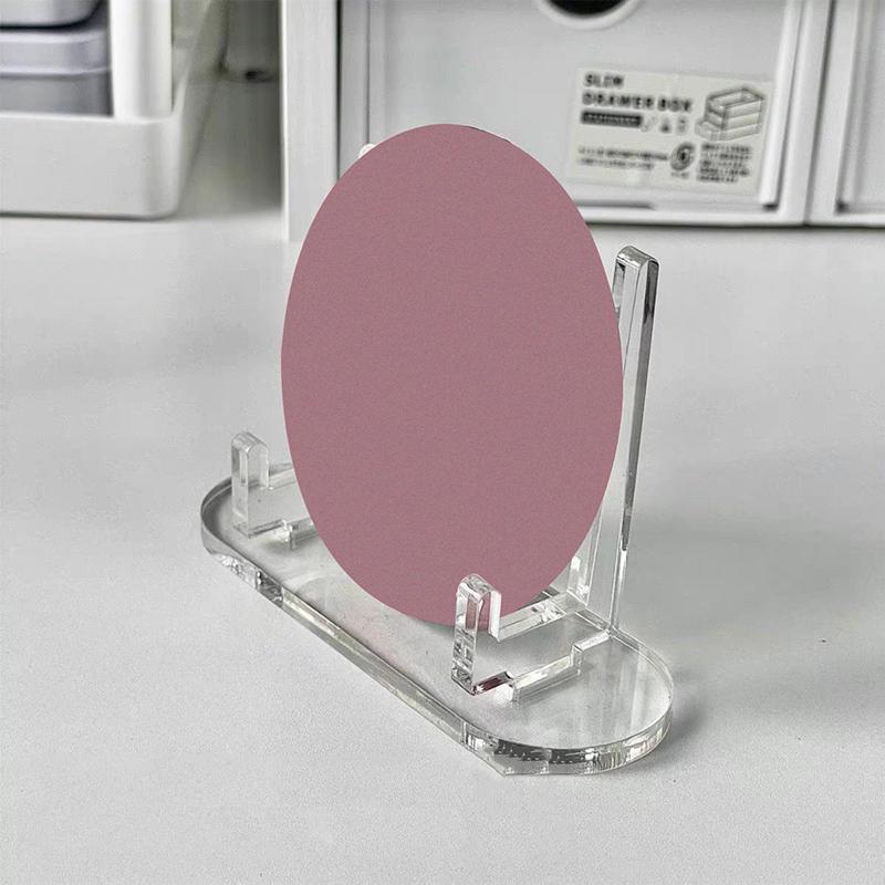 1Pc Transparent Acrylic Badge Display Holder Medals Honor Storage Display Stand Desktop Color Paper Card Storage Holder
