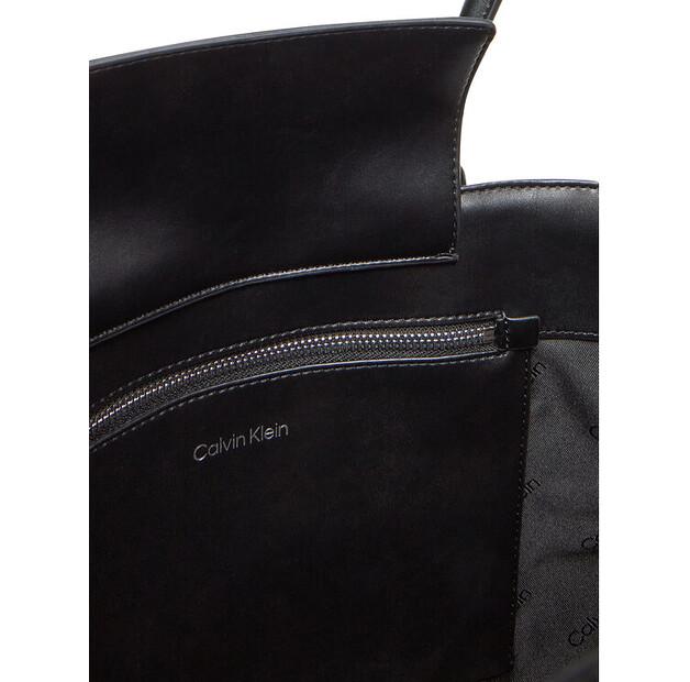 Handbag Calvin Klein Ck Woven Medium Shopper K60K612994 Black