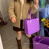 EVA Candy Color Large Capacity Beach Tote Bag