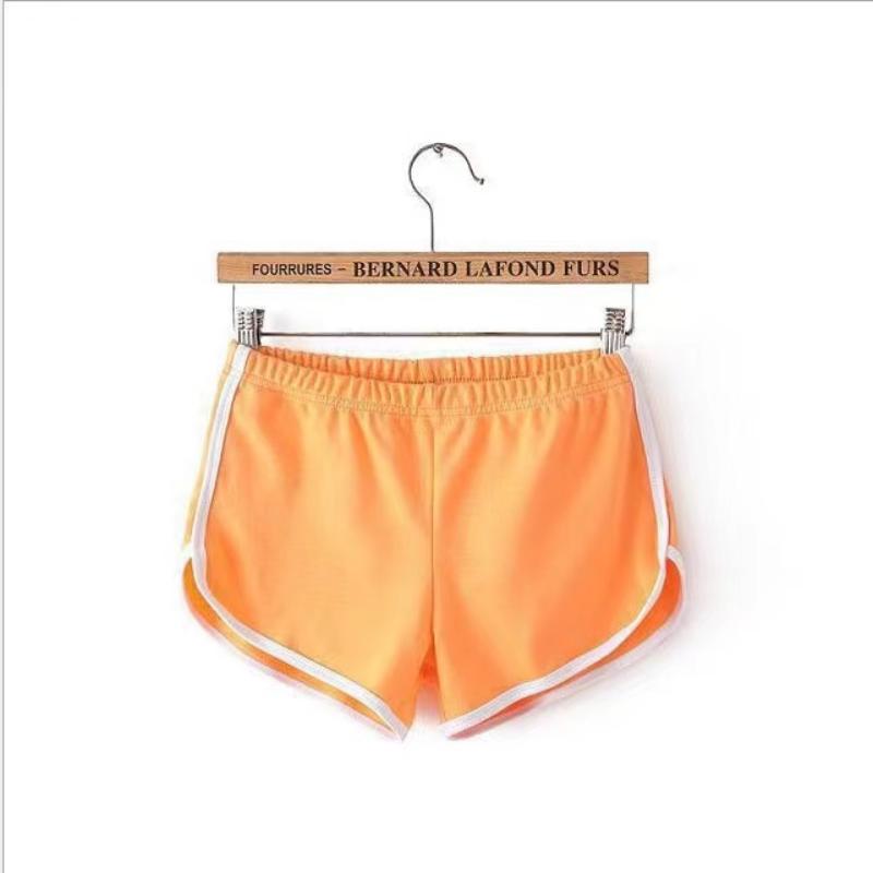 Sports Shorts Women Summer 2026 New Candy Color Anti Emptied Skinny Shorts Casual Lady Elastic Waist Beach Correndo Short Pants