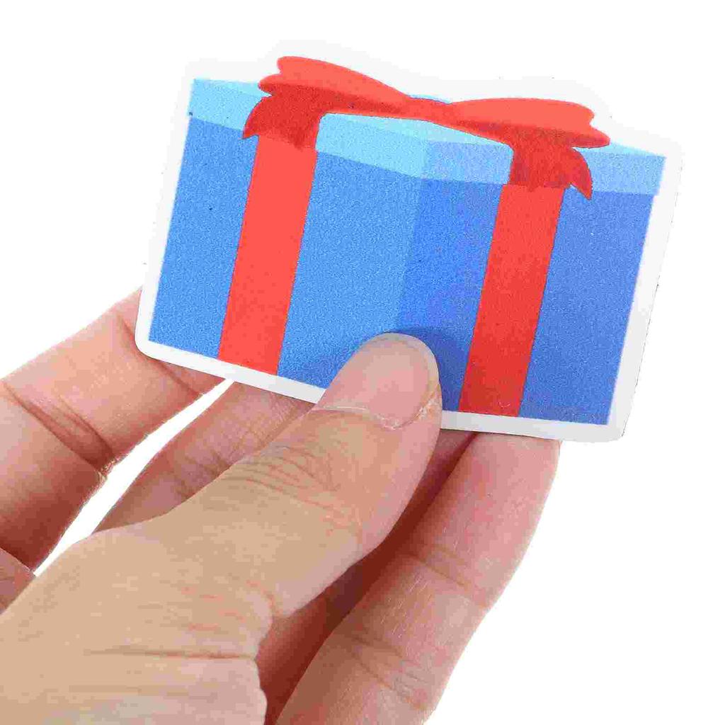 Christmas Refrigerator Fridge Magnets Waterproof Stickers Xmas Decor Fairy Lights