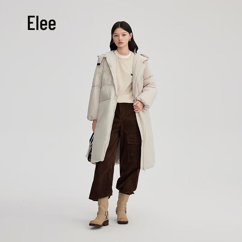 Arofly Women's Long Duck Down Jacket with Versatile Collar