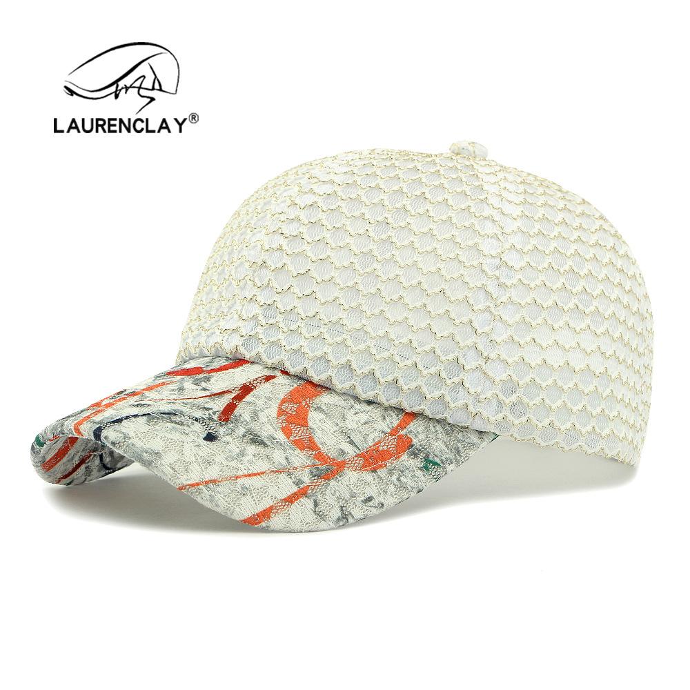 

Hat Ladies Summer Sunscreen Sun Cap Casual Cap Mesh Breathable Lace Mesh Cap Baseball Cap Tide Adjustable білий