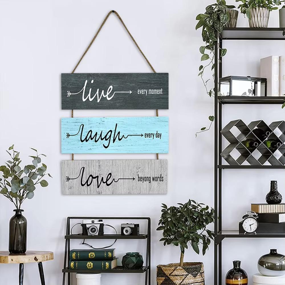 Reusable Doorplate Welcome Sign Non-Fading Wooden Sign Mural Wall Hanging Plaque  Living Room