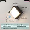 Moon-Shaped Outdoor Waterproof Infrared Sensor Wall Lamp for Courtyard, Balcony, and Doorway