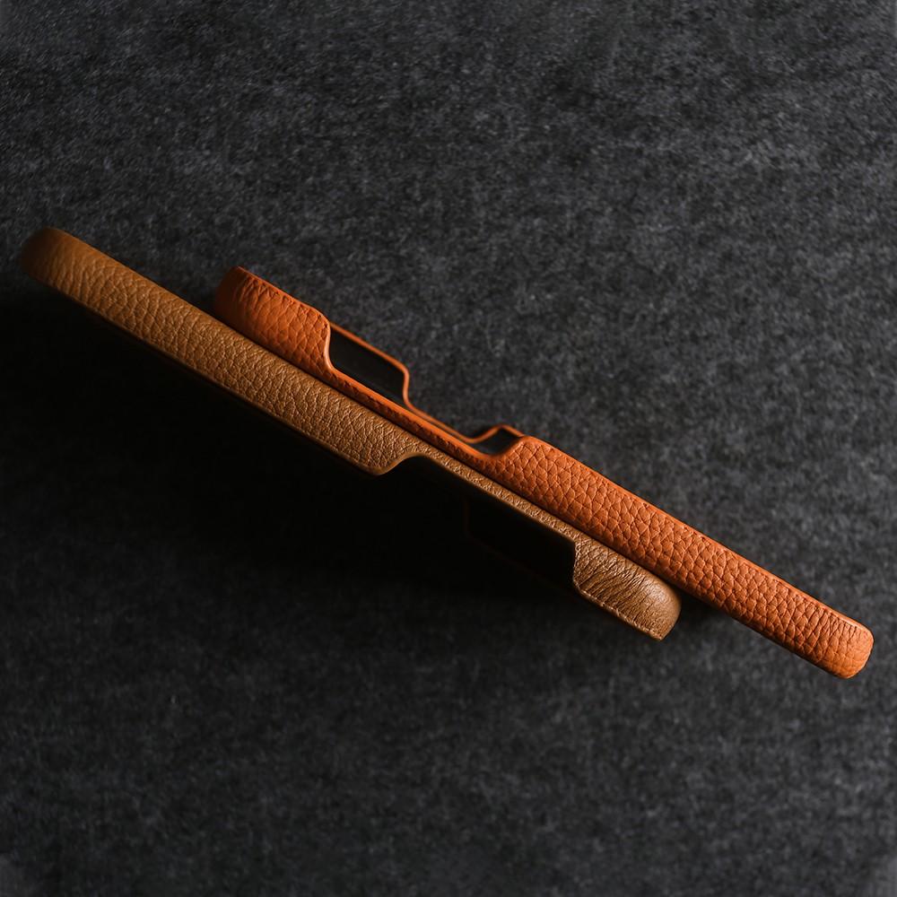 Full Grain Cowhide Leather Case for iPhone 17 Pro Max Air 16 Pro 15 14 Plus 13 12 11 Crossbody Long Strap Mobile Phone Cover
