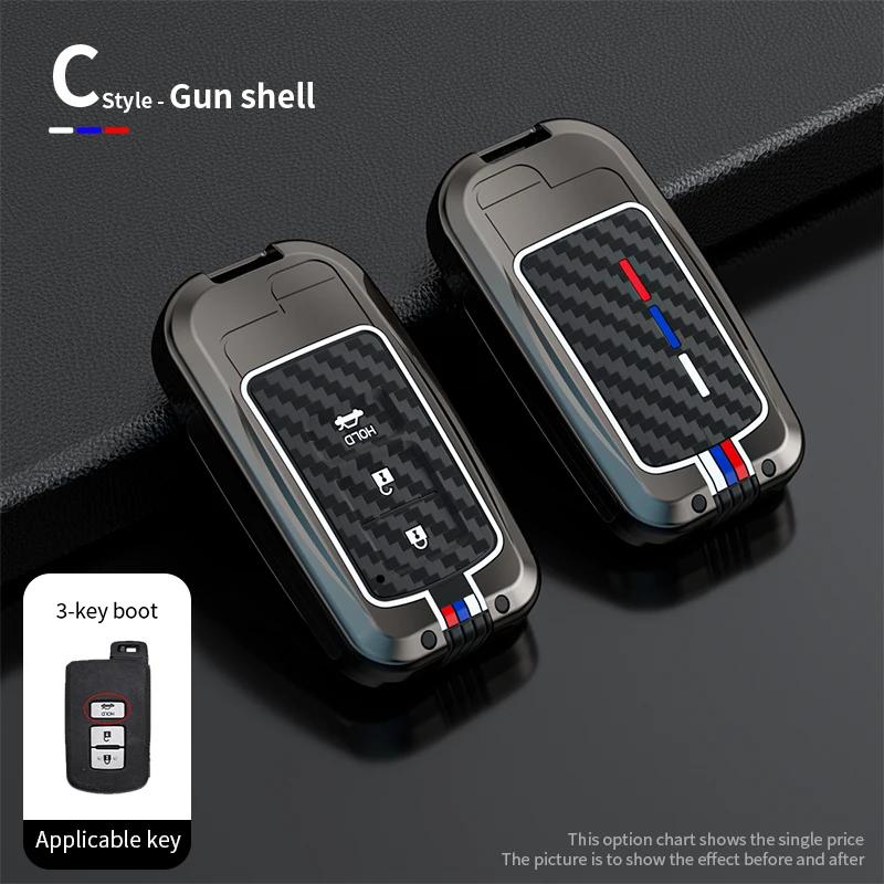 Zinc Alloy Car Key Case Cover For Toyota Camry Corolla RAV4 Highlander Avalon 2015 - 2017 Smart Control Protector Shell Holder