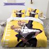 Set Copripiumino Trapuntato con Fantasia Cartone Animato Federa Decorazione per la Casa Regalo di Compleanno (1 * copripiumino + 2 * federa, senza nucleo)
