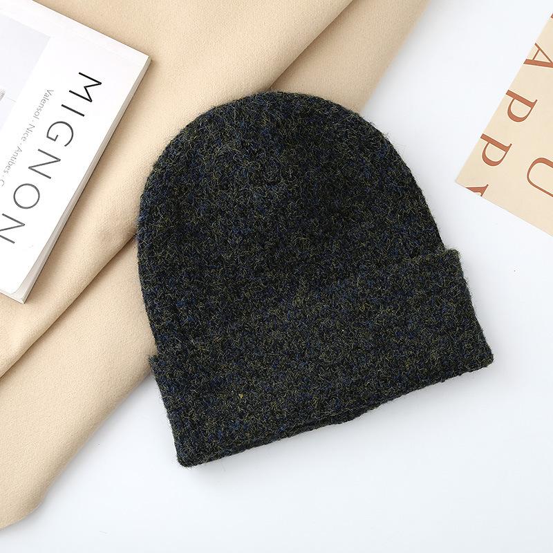 Warm hat women's autumn and winter fashion Symphony pullover, ear protector, wool hat, moisture and cold-proof knitted hat