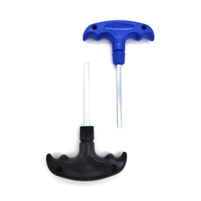 Short-handled T-Handle Hex Wrench Tool Holder - CNC Lathe Single Hexagonal Plastic Handle Wrench