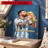 Messi Customize Your Name Diamond Painting Round Diamond Diy Frameless Holiday Artwork Suitable For Home Office Wall Decoration