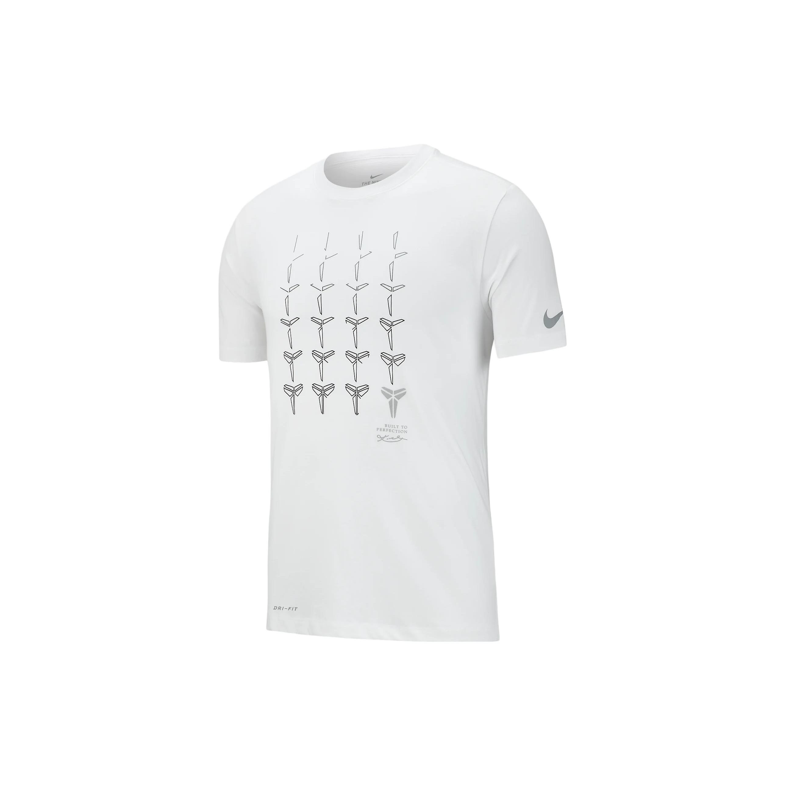 

Nike Мужская футболка с коротким рукавом и круглым вырезом с логотипом Dri-Fit Белый BQ3614-100 M