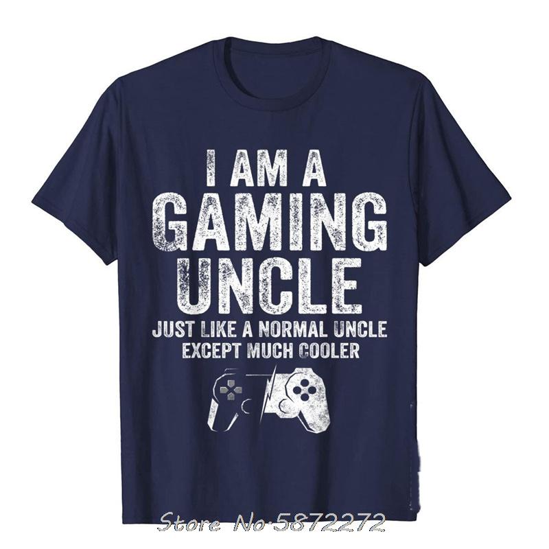 

I Am A Gaming Uncle Funny Video Gamer Gift Video Game Lover TShirt Unisex Cotton T Shirt Oversized Fitness Tees Mens Clothing 4XL