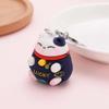 Trinkets Phone Accessory Bag Pendant Lucky Cat Keychain Car Keyring Cartoon Key Ring