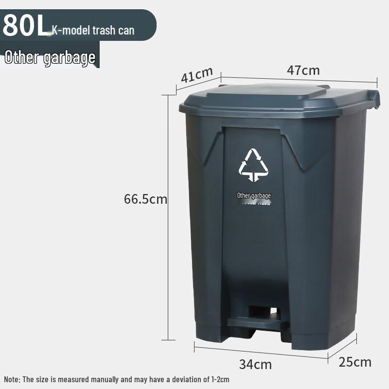 Huimaiyuan Foot Pedal Classified Trash Can