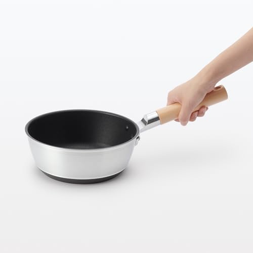 MUJI Non-Stick Frying Pan, 20cm Diameter, Deep, Induction Compatible, 83453718
