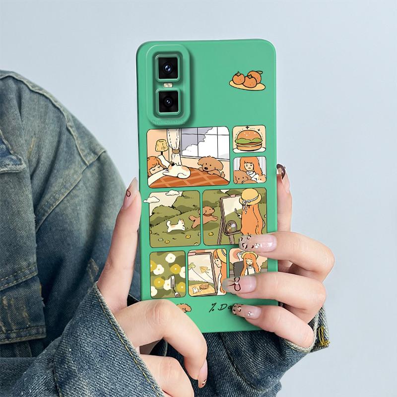 For Infinix GT 30 Pro 5G Phone Case Cute Astronaut Back Cover GT30 Pro Funda Soft Liquid Silicone Camera Protection Bumper Coque
