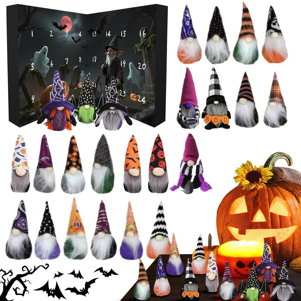 

Halloween Countdown Calendar 24 Days Countdown To Halloween Ornament Collectible Doll Pendant Holiday Decorations For Girls as shows