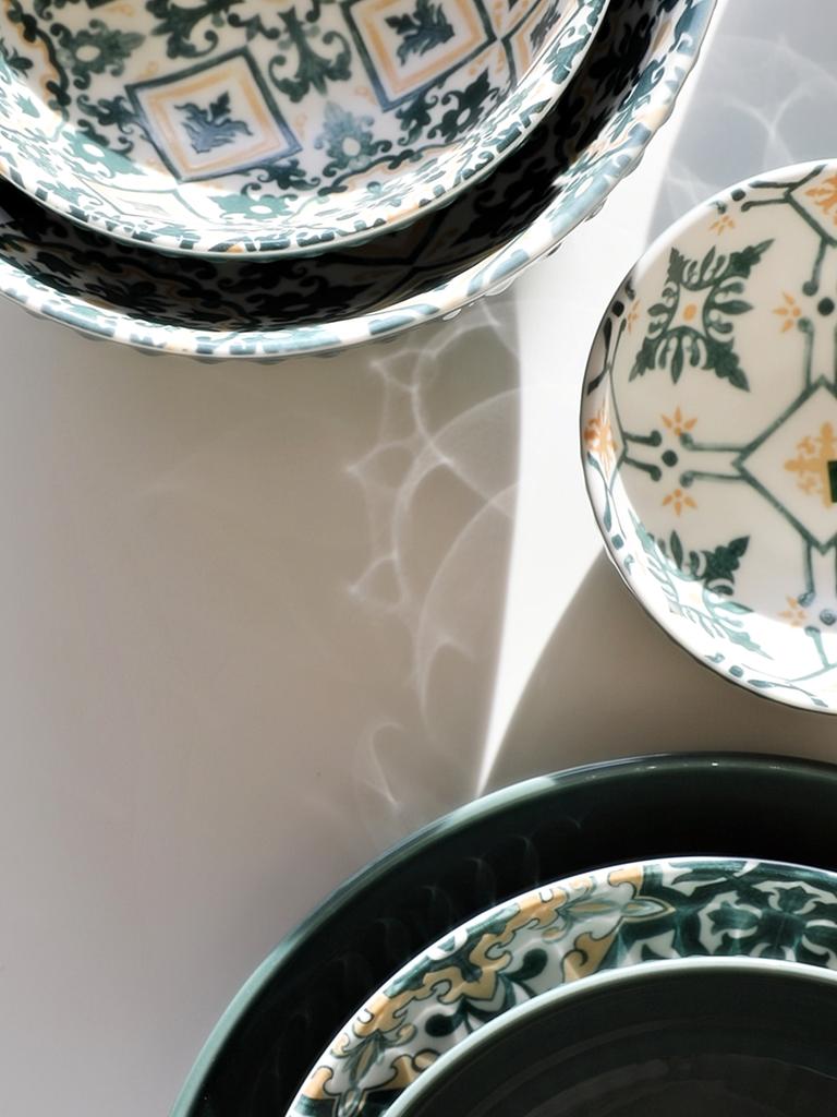 DEEP SOUP PLATE CEREAL BOWL 18 Cm MOSAIQUE OLIVE LINE