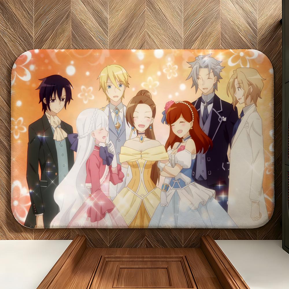 Anime H-HameFura Floor Mat Soft Flannel Floor Mat  Suitable for Entryways, Living Rooms, Bedrooms, and Bathrooms
