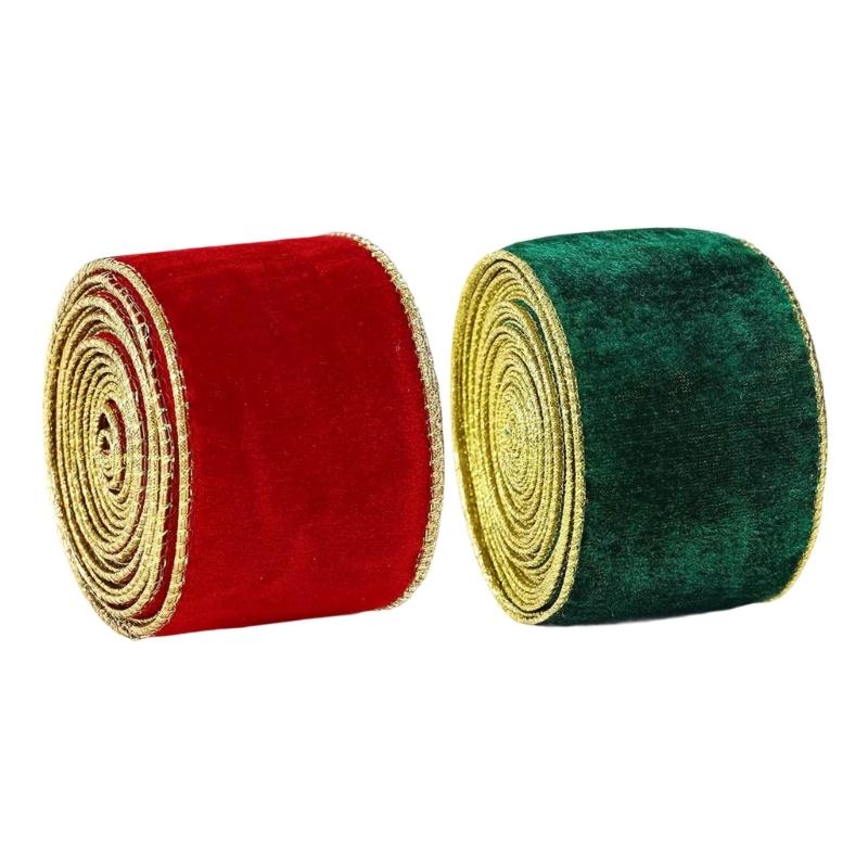 Grand Gold Base Birds Decorated Ribbon Christmas Tree Ribbon Rolls For Christmas Gift Packaging And DIY Seasonal Designs