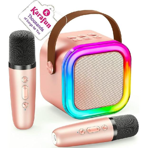 Mini Karaoke Machine for Kids, 2025 TOP Toys Birthday Gifts Ideas for Girls Ages 4, 5, 6, 7, 8, 9, 10, 12+ Years Old, Portable MP3 Player with 2