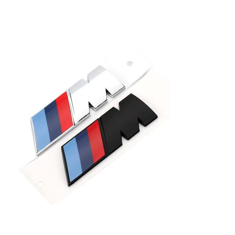 BMW M sparno emblema Sparno emblema Visos 1 2 3 4 5 serijos M logotipas abs lipdukai, galimi įvairūs dydžiai.