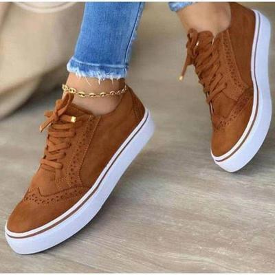 Primavera Otoño Nuevos Zapatos de Salón con Cordones Moda Zapatos Vulcanizados Versátil Comodidad Zapatillas Casuales Sandalias para Caminar Mujer Zapatos