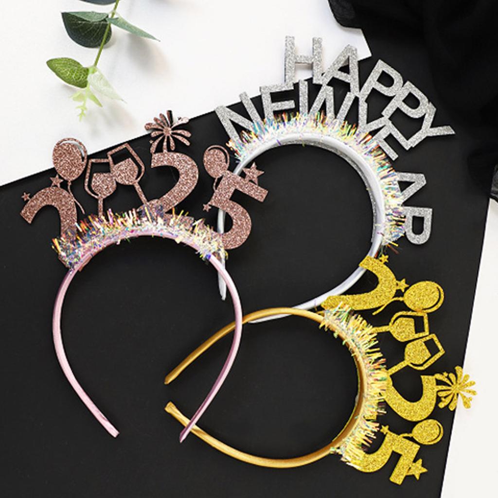 Tinsel Blingbling Headband 2025 Headwear Christmas Party Photo Props Christmas Party Headwear Cosplay Accessories