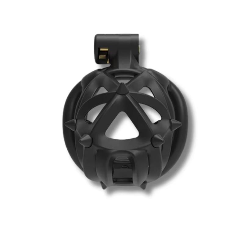 26 New Diamond Stud Male Chastity Cage 4 Free Rings Dual Soft Spikes CB Lock Penis Restraint for Men Adult Intimate Sex Toy 18+