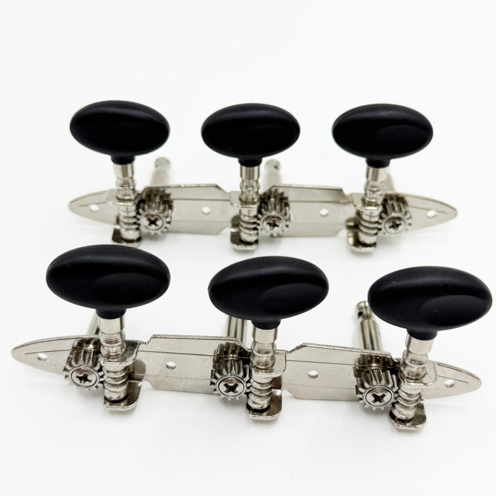 Classic Triplet Boat-Shaped Tailpiece String Pegs Acoustic Guitar Tuning Pegs String Winder String Winder for Classical Guitar Tuning Head Knobs