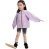 LUSON Girls' UPF50+ Lightweight Color-block Sun Protection Jacket