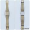 Working Good SEIKO Dolce 9531-5100 Quartz Square Roman Gold Dial Analog Mesh Strap Women's Watch 3-Hand