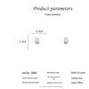 S925 Sterling Silver Double Layer Rhinestone Shell Earrings - Elegant Light Luxury for Women