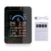 10 In 1 HCHO Meter, Portable Temperature and Humidity Meter with Color Screen for Home, Office, Vehicle, Detect PM0.3