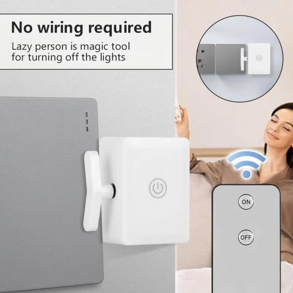 Wireless Control Light Switch Off Tool Automatic USB Rechargeable Button Pusher Intelligent Remote Control Switch