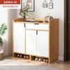 Multi Layer Simple Wooden Shoe Rack Vertical Storage Organizer Cabinet Hallway Shoe Rack Minimalist  Furniture