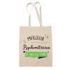 Tote Bag - PLANETEE - Psychometrician - Cotton - Beige - Printed In France