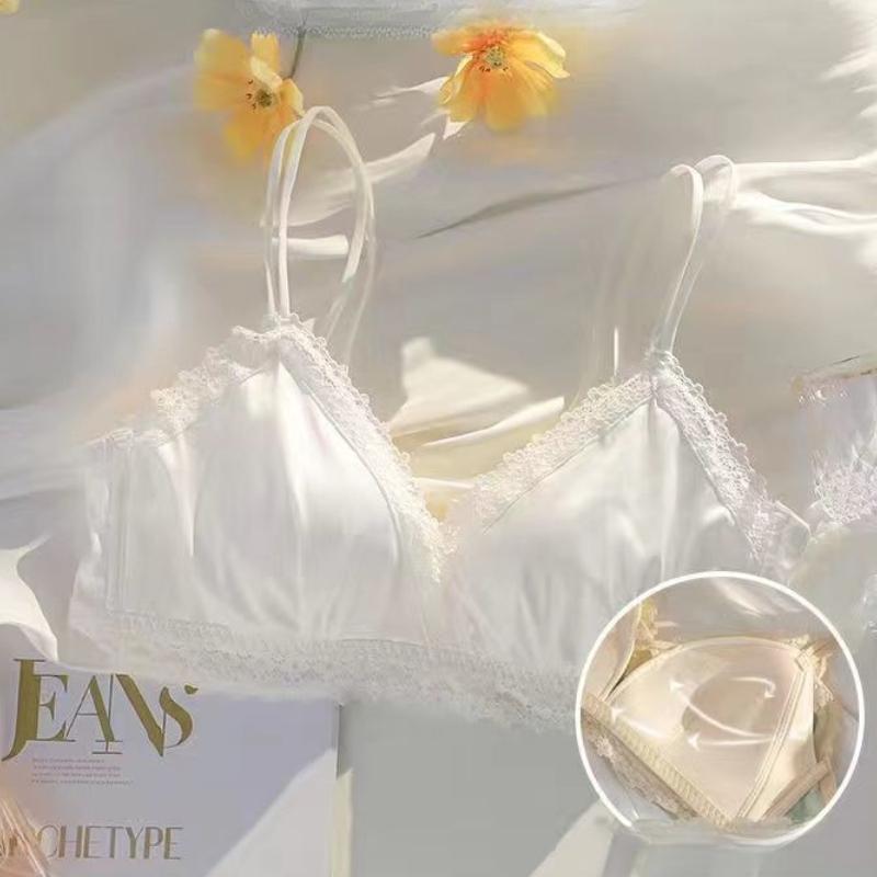 

Французский стиль Треугольная чашка Тонкий Бесшовный Без косточек Пуш-ап Бюстгальтер для Девочек-подростков с Дизайном без спинки 34/75