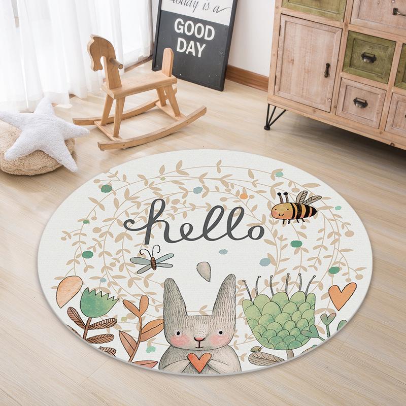 

Leopard Modern Round Pet Килимок Домашній журнальний столик Килимок для стільця Милі тварини Килим для спальні Веранда Килимок для вхідних дверей Diameter 60cm