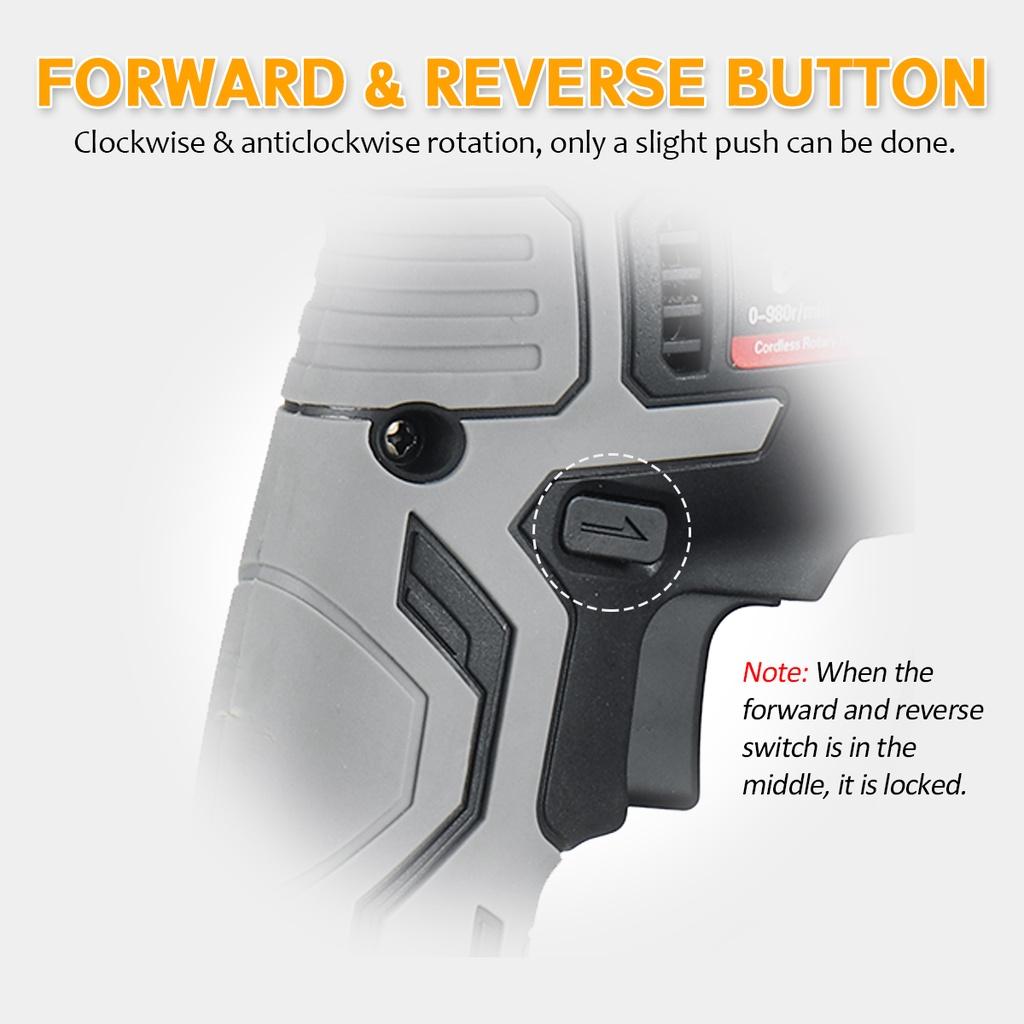 1000W Multifunction Rechargeable Electric Rotary Hammer Cordless Hammer Impact Drill DIY Power Tool