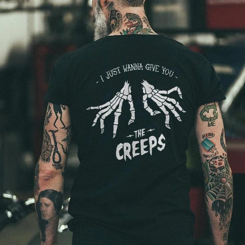 Gothic Harajuku Retro Men Tshirt Punk Rock Horror Shirts Male Vintage Loose Hip-hop Tops Summer Oversized T Shirt Camisetas