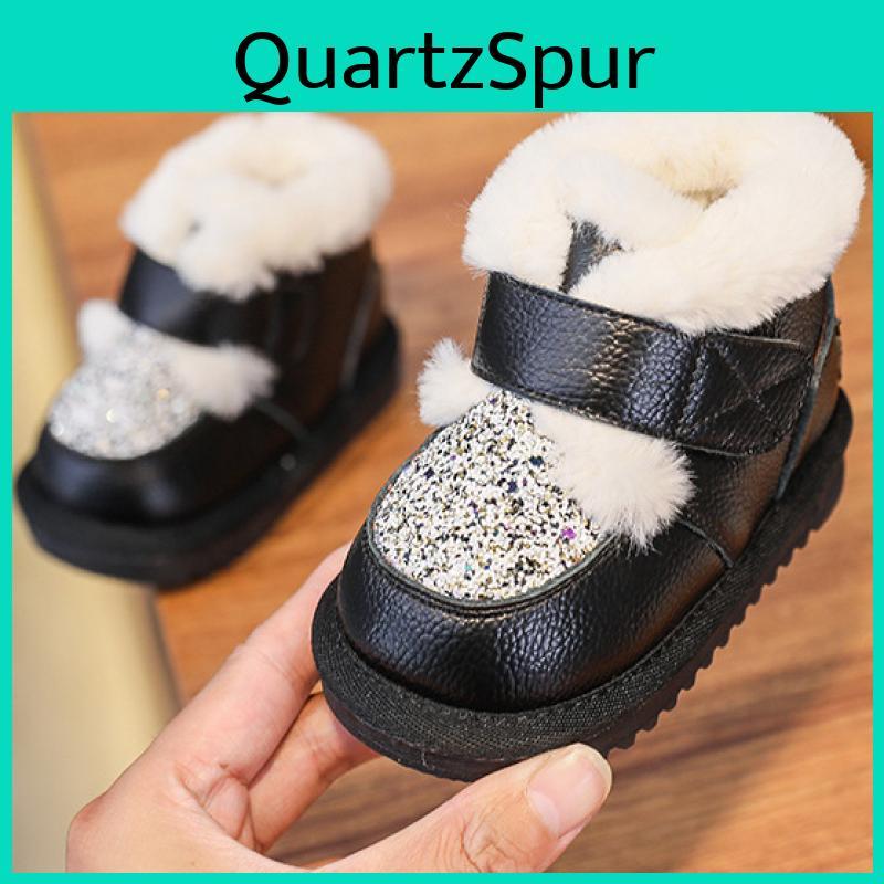 Baby Stiefel Schnee Mädchen Kinder Stiefel Winter Säugling Kleinkind Schuhe Weiche Sohle Warm Plüsch Leder Kinder Schuhe Pailletten Kinder Stiefel