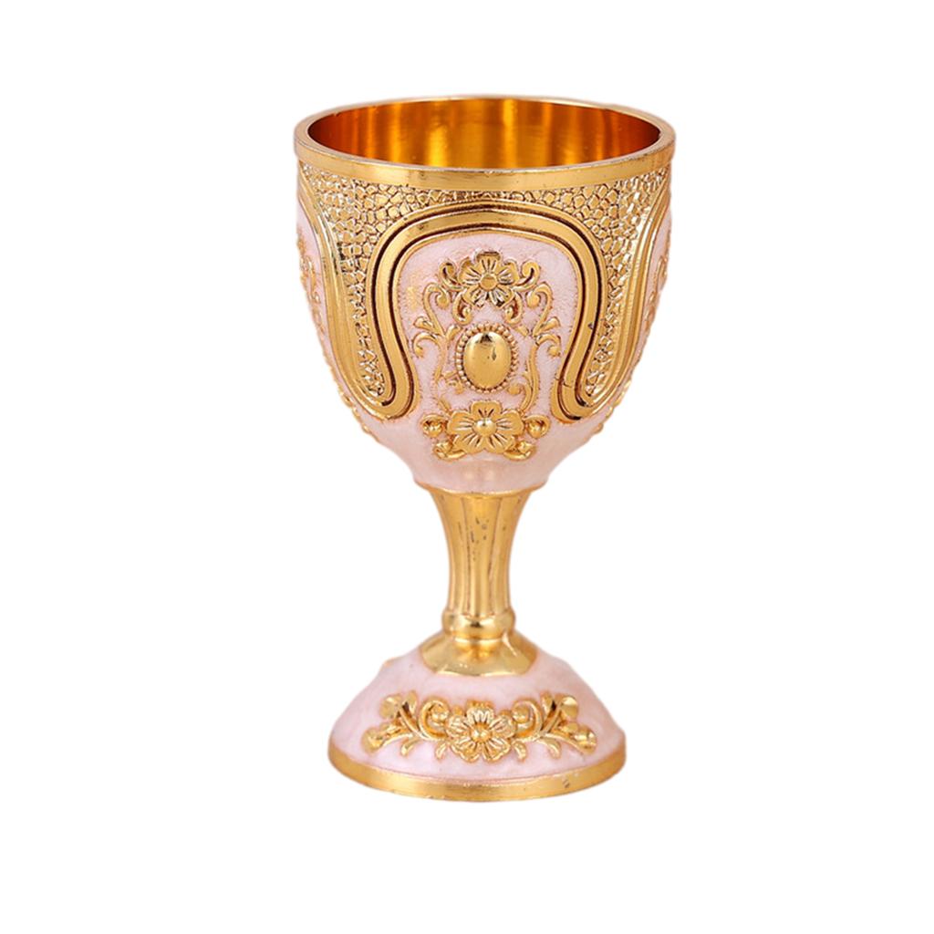 Vintage Engraving Wine Cups Zinc Alloy High-Grade Liquor Cup Creative Embossed Goblet Mugs For Household Bar Party Home Decor